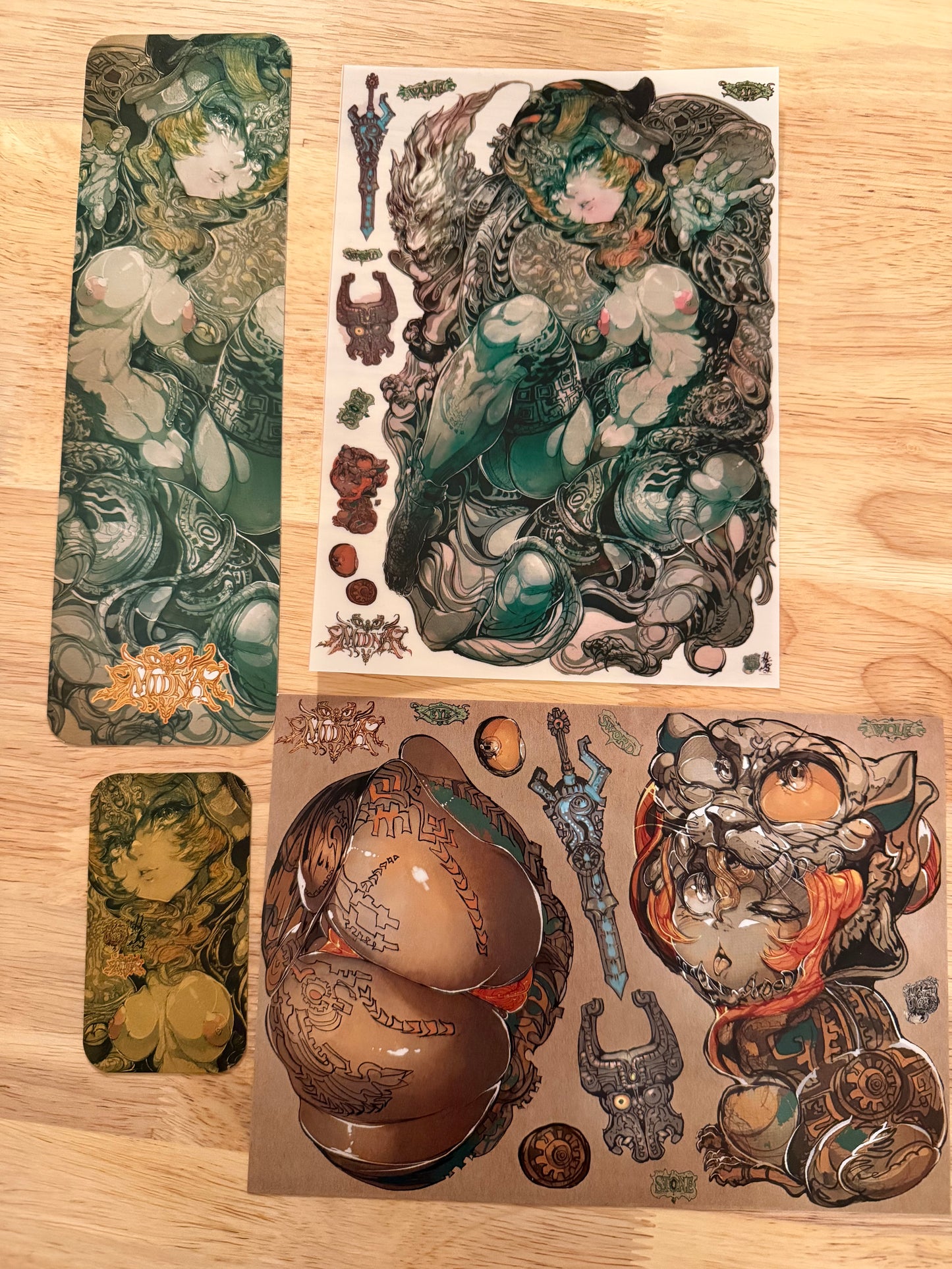 midna original sketch+ART print set