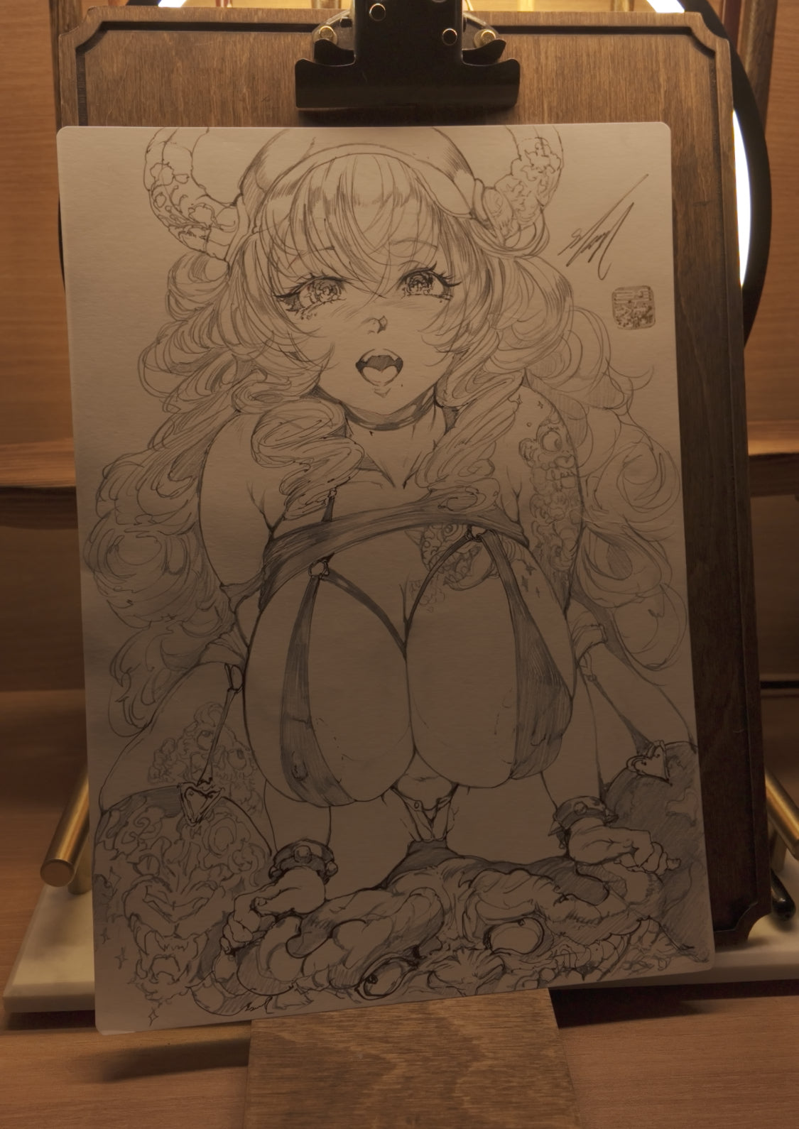 lucoa A sketch + art print set