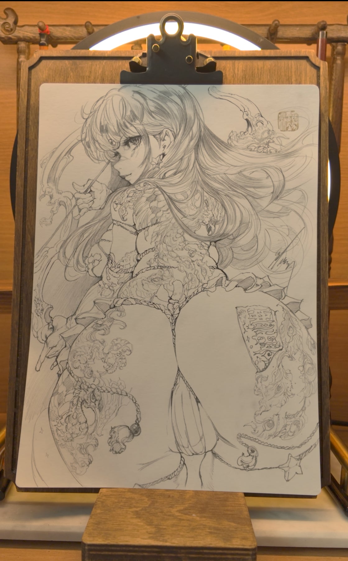 sailor mars B sketch +art print set