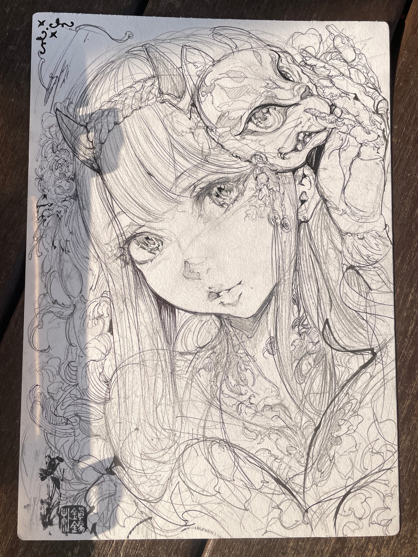 zero2 portrait sketch + art print set