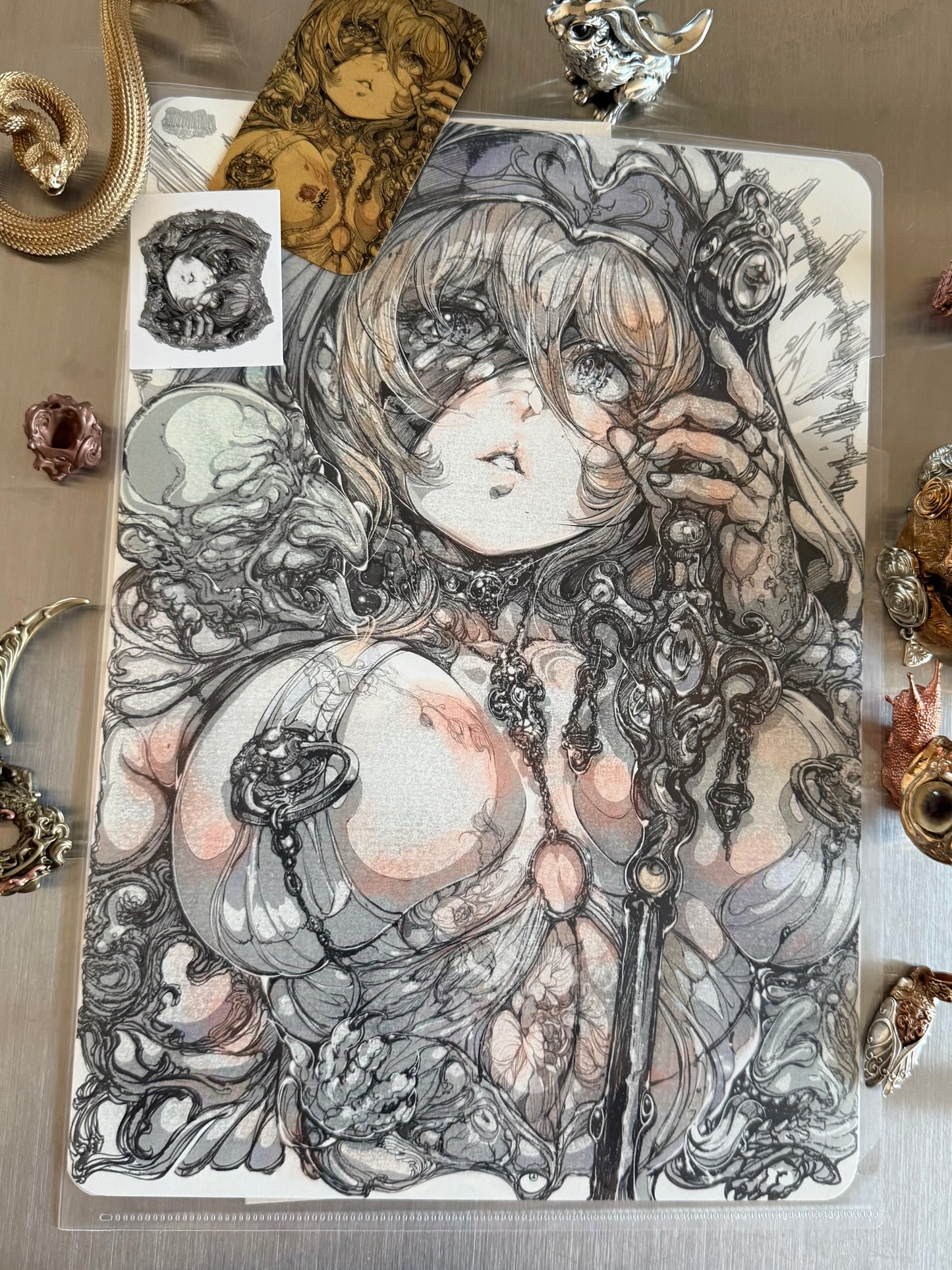 sword maiden original sketch+ART print set