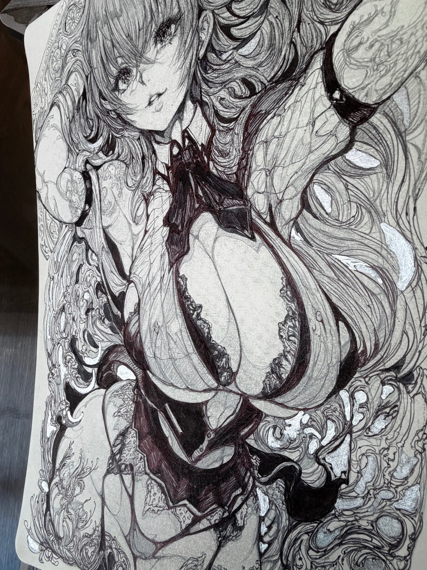 Rias Gremory original sketch+commissions