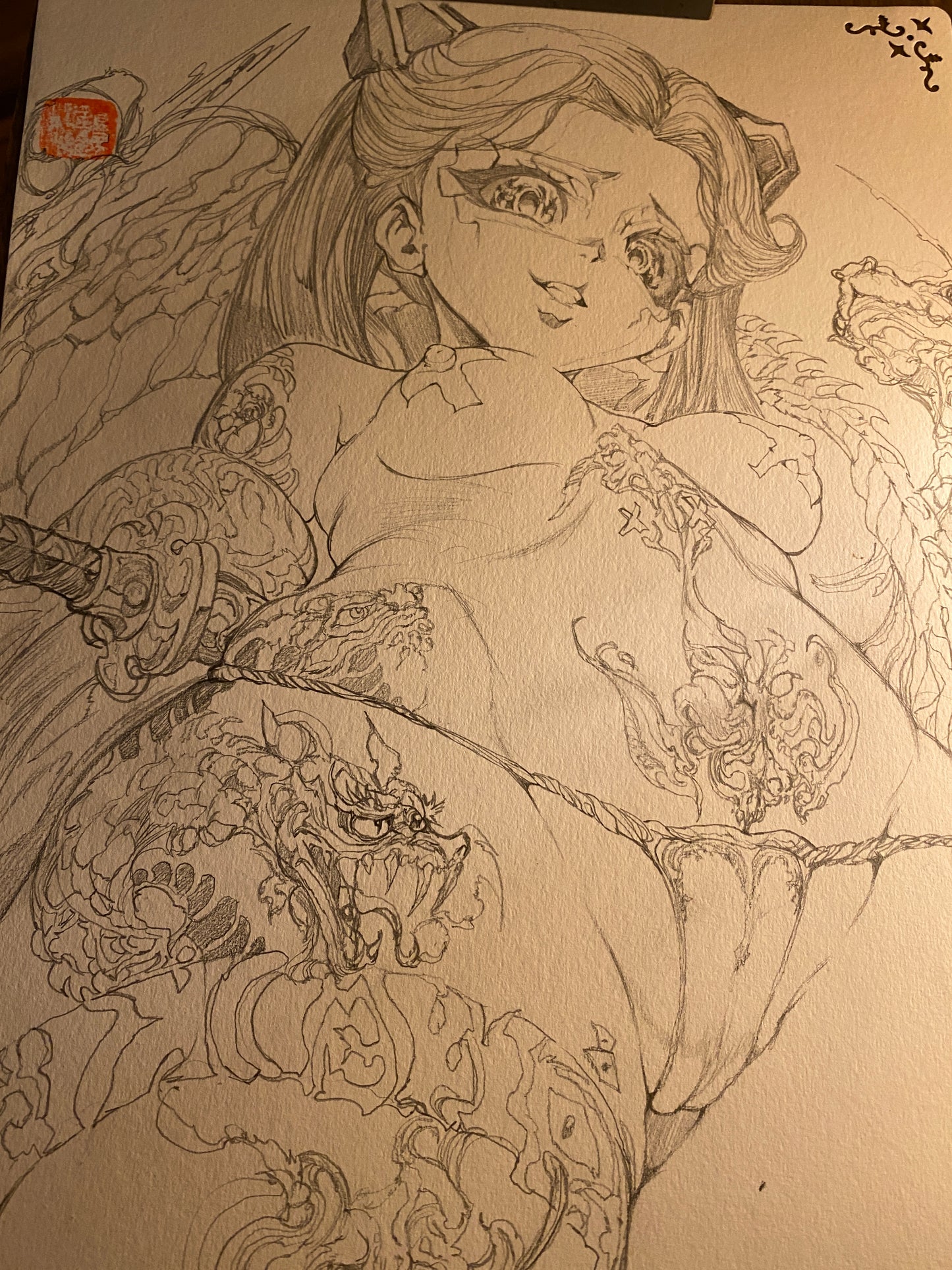 rebecca samurai sketch