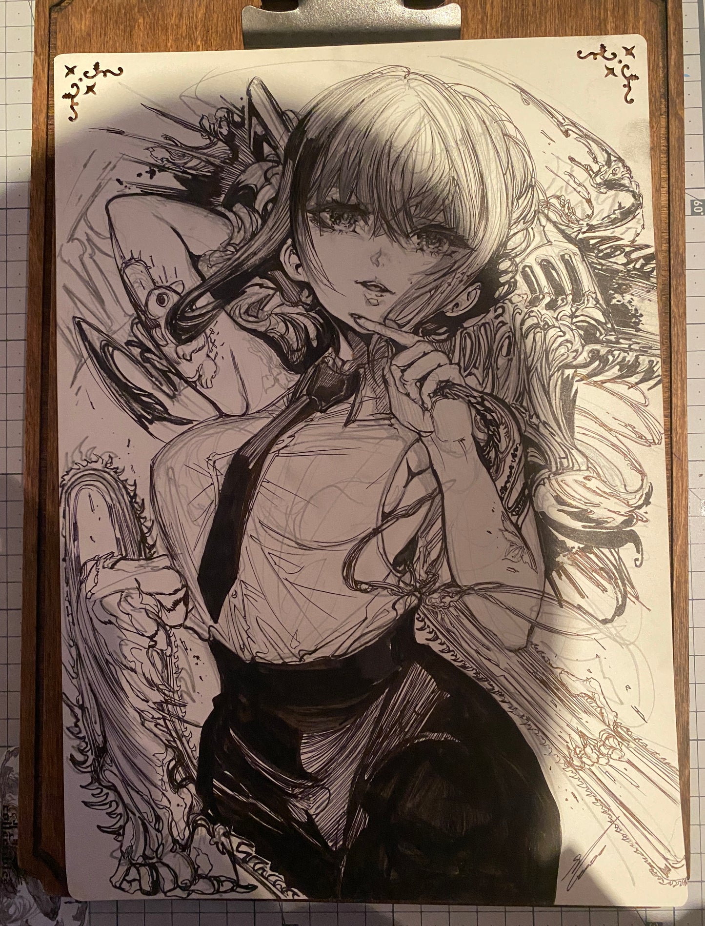 makima brush sketch