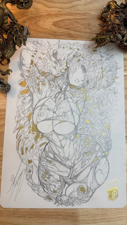 Custom A Reze original sketch+ART print set