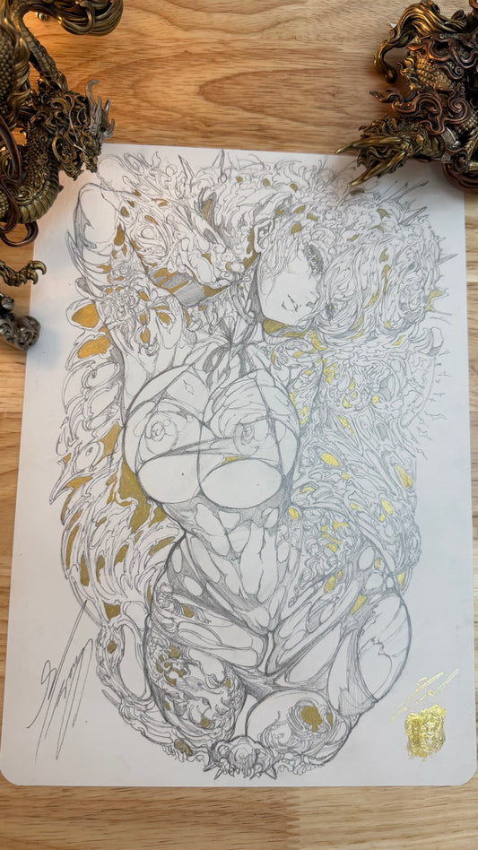 Custom A Reze original sketch+ART print set