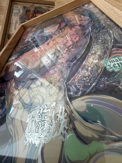 maki zenin A original sketch+ART print set