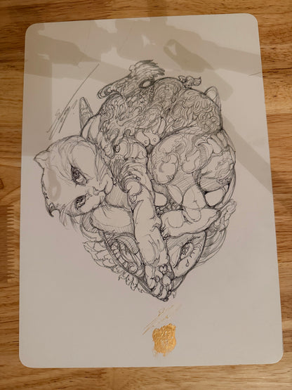 Cat hornet original sketch Two