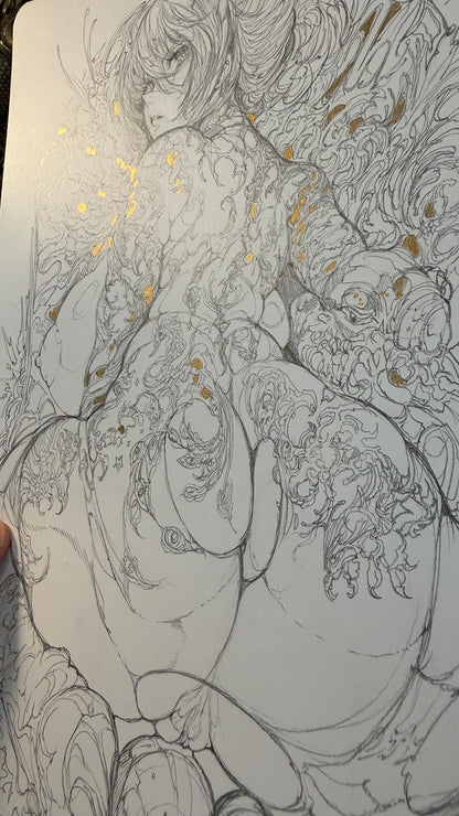 Custom B Reze original sketch+ART print set