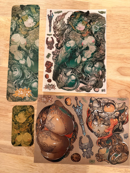 midna original sketch+ART print set