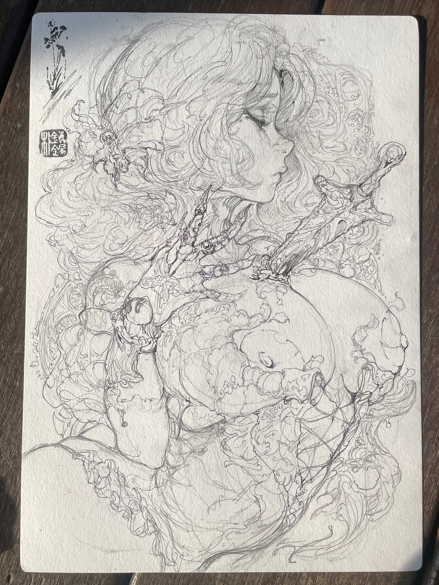 ranni nude sketch + art print set