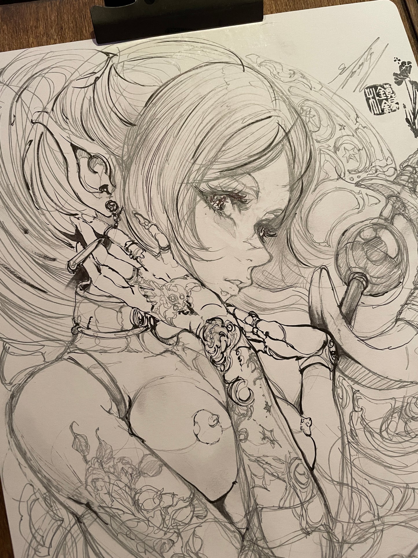 frieren sketch B + art print set PJS