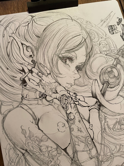 frieren sketch B + art print set