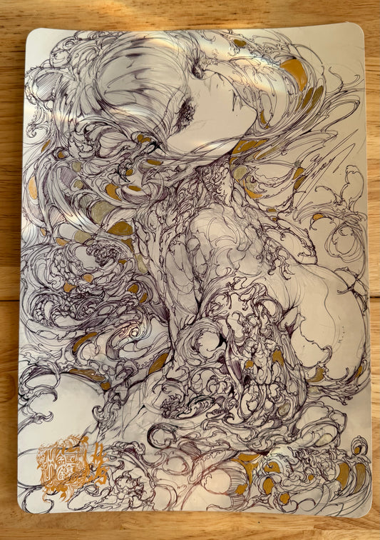 morrigan original sketch+ART print set