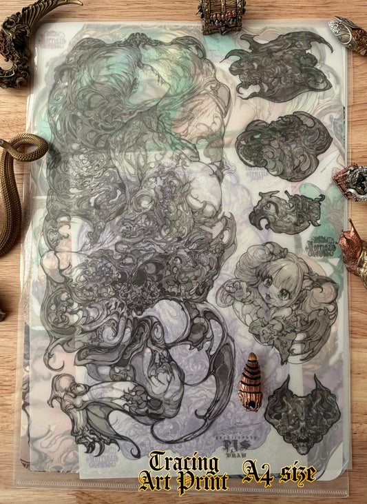 morrigan original sketch+ART print set