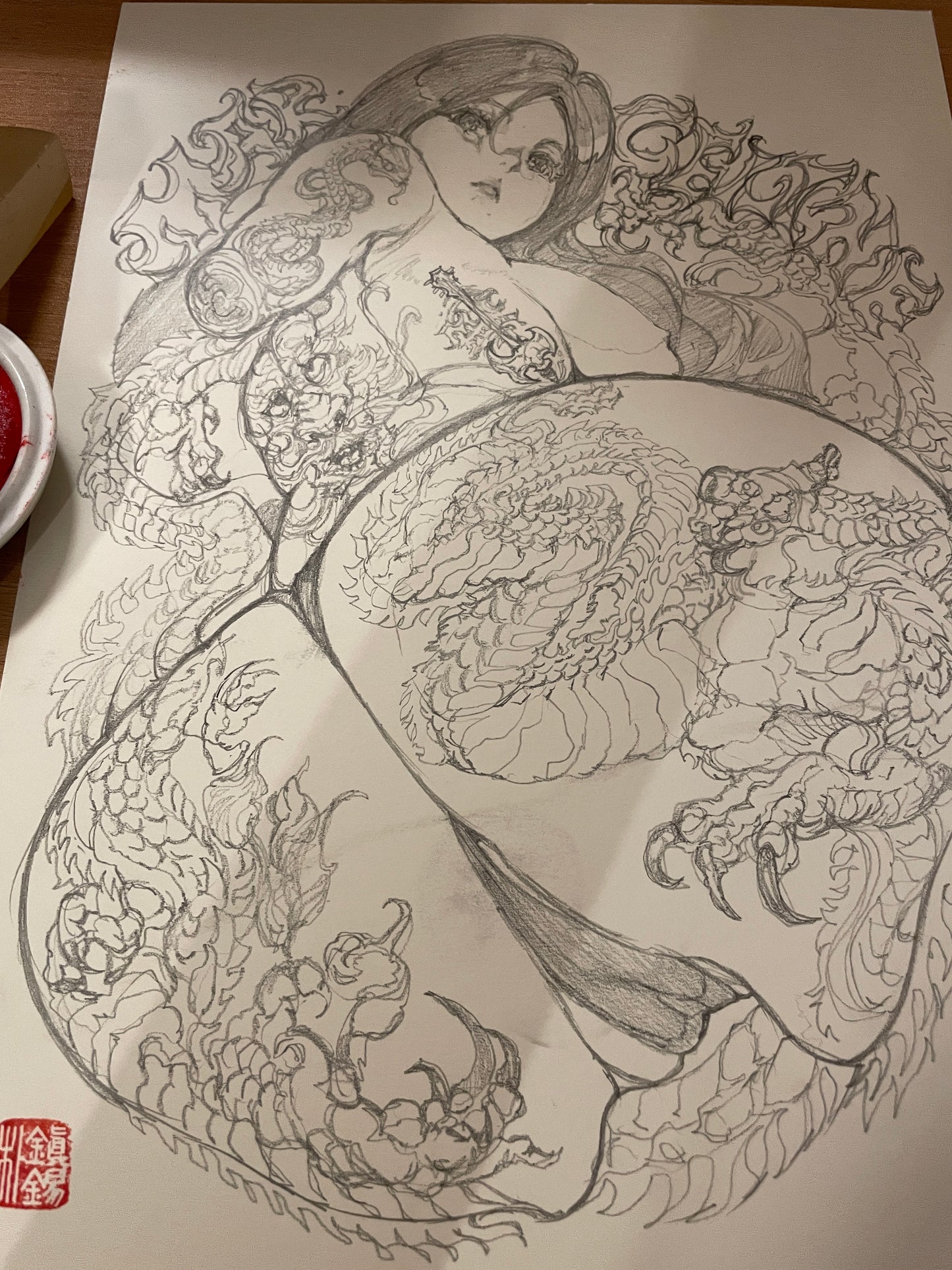 marceline nude drawing + ART print set