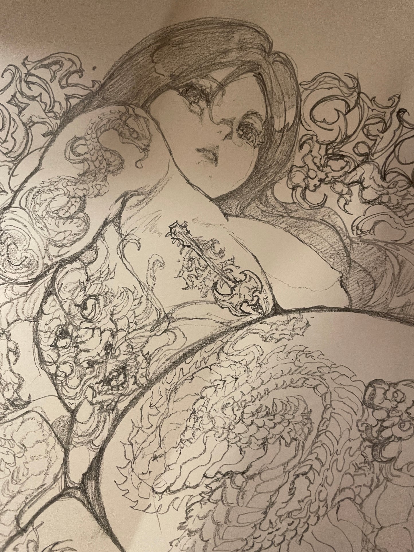 marceline nude drawing + ART print set