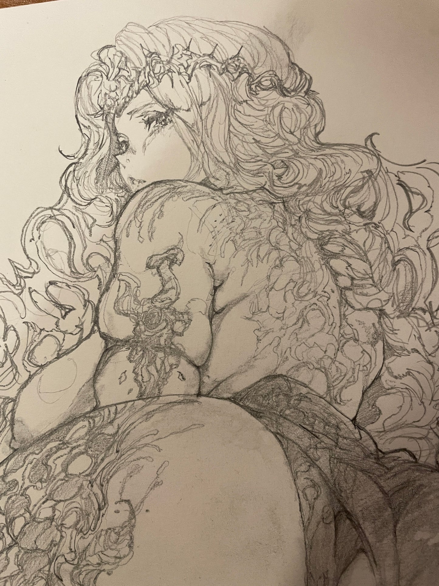 marika nude drawing + ART print set