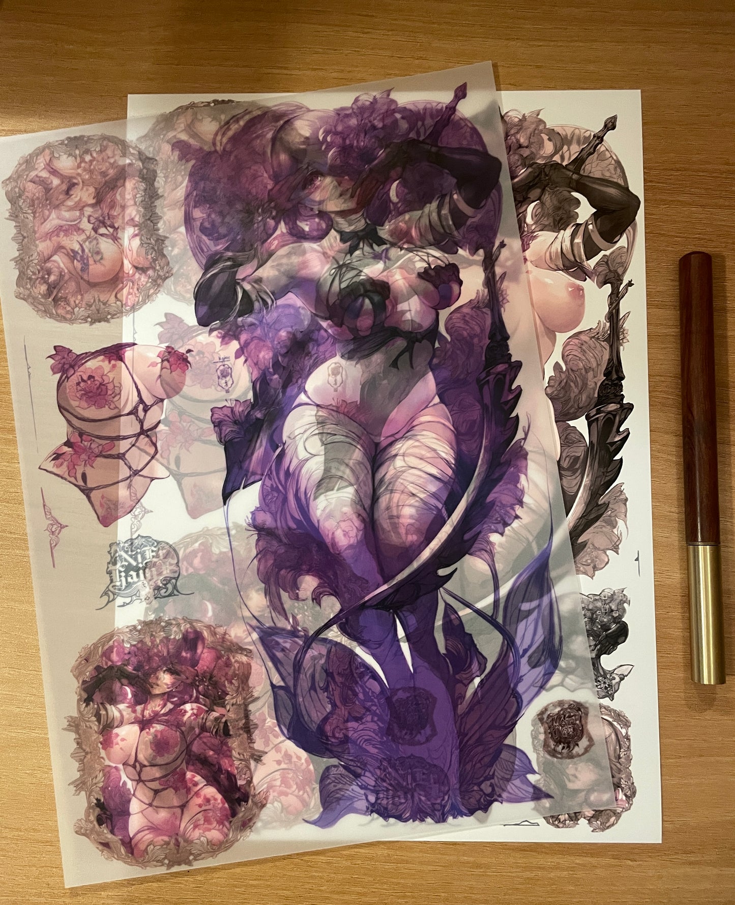 kaine custom drawing set