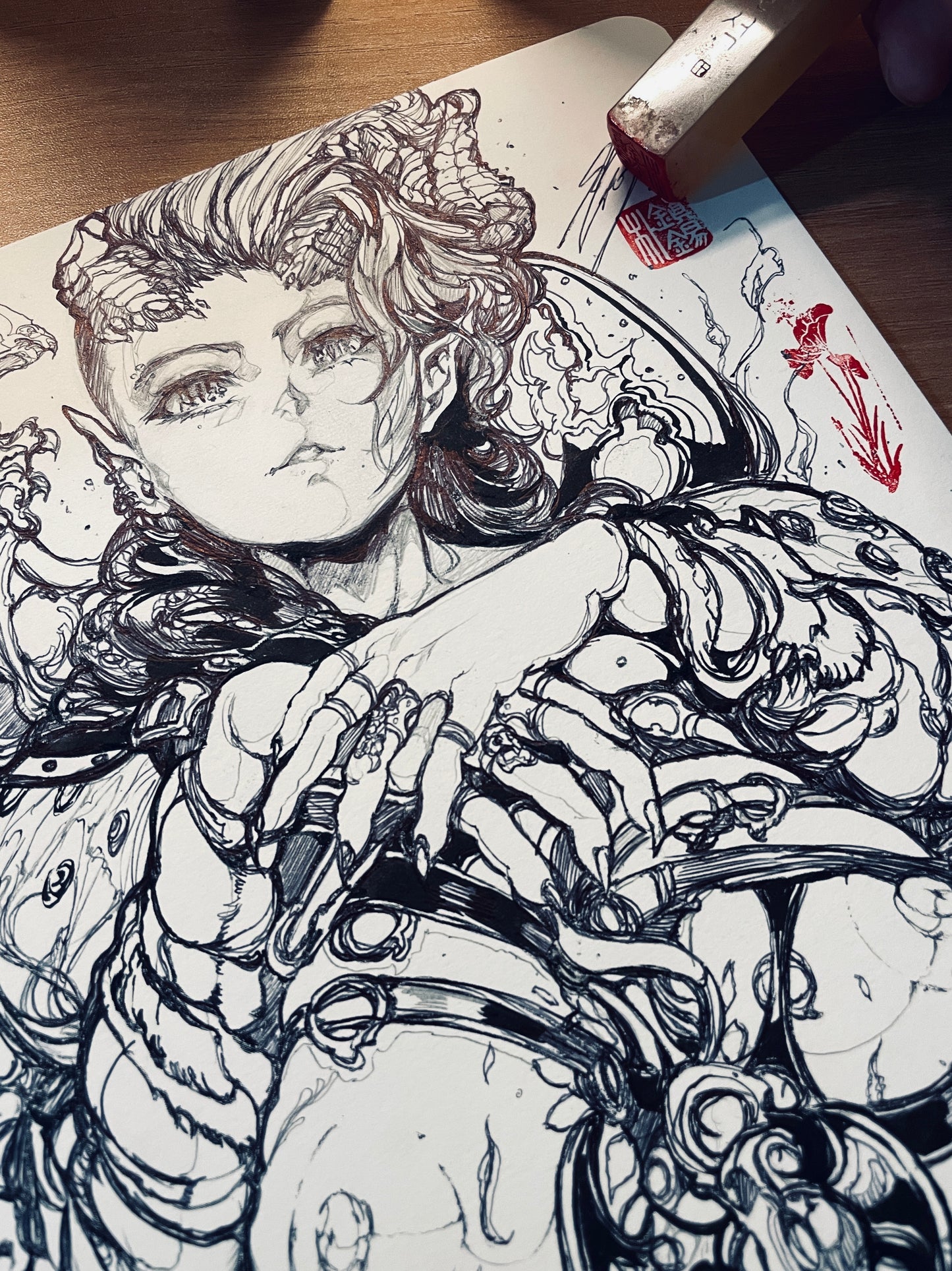 karlach original sketch+ART print set