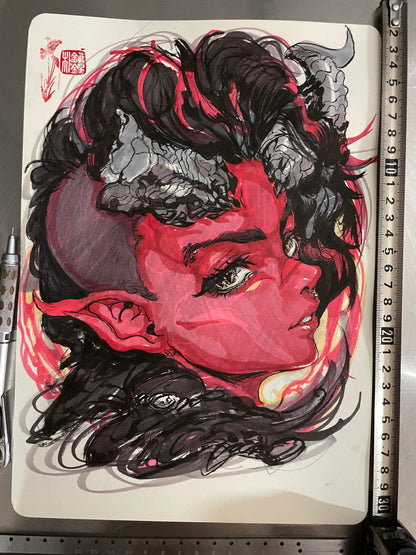 karlach original sketch+ART print set