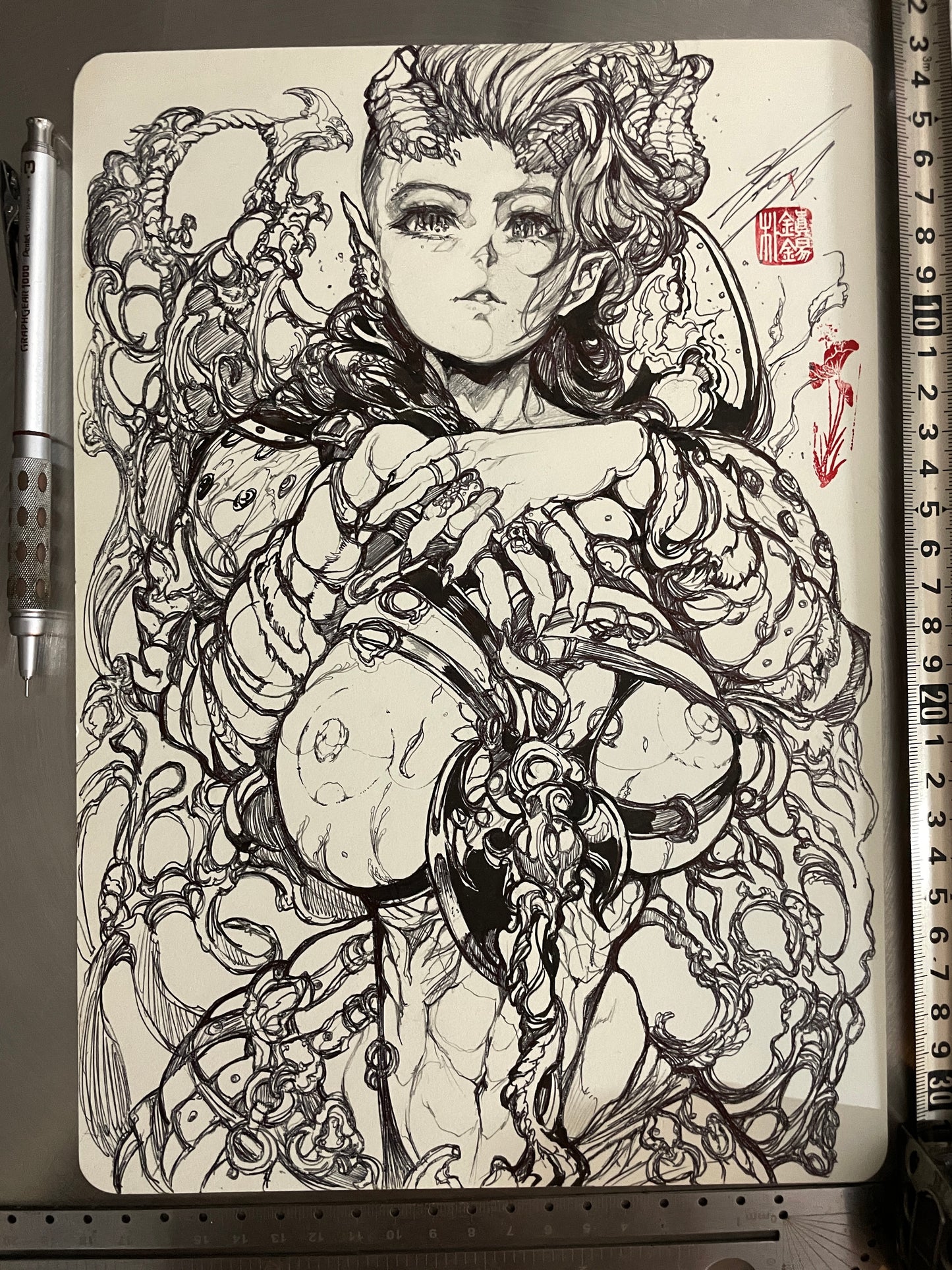 karlach original sketch+ART print set