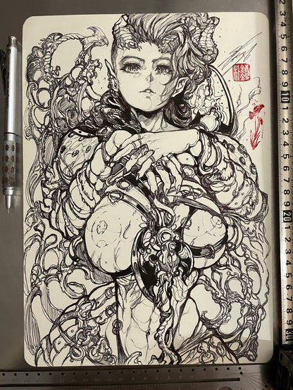karlach original sketch+ART print set