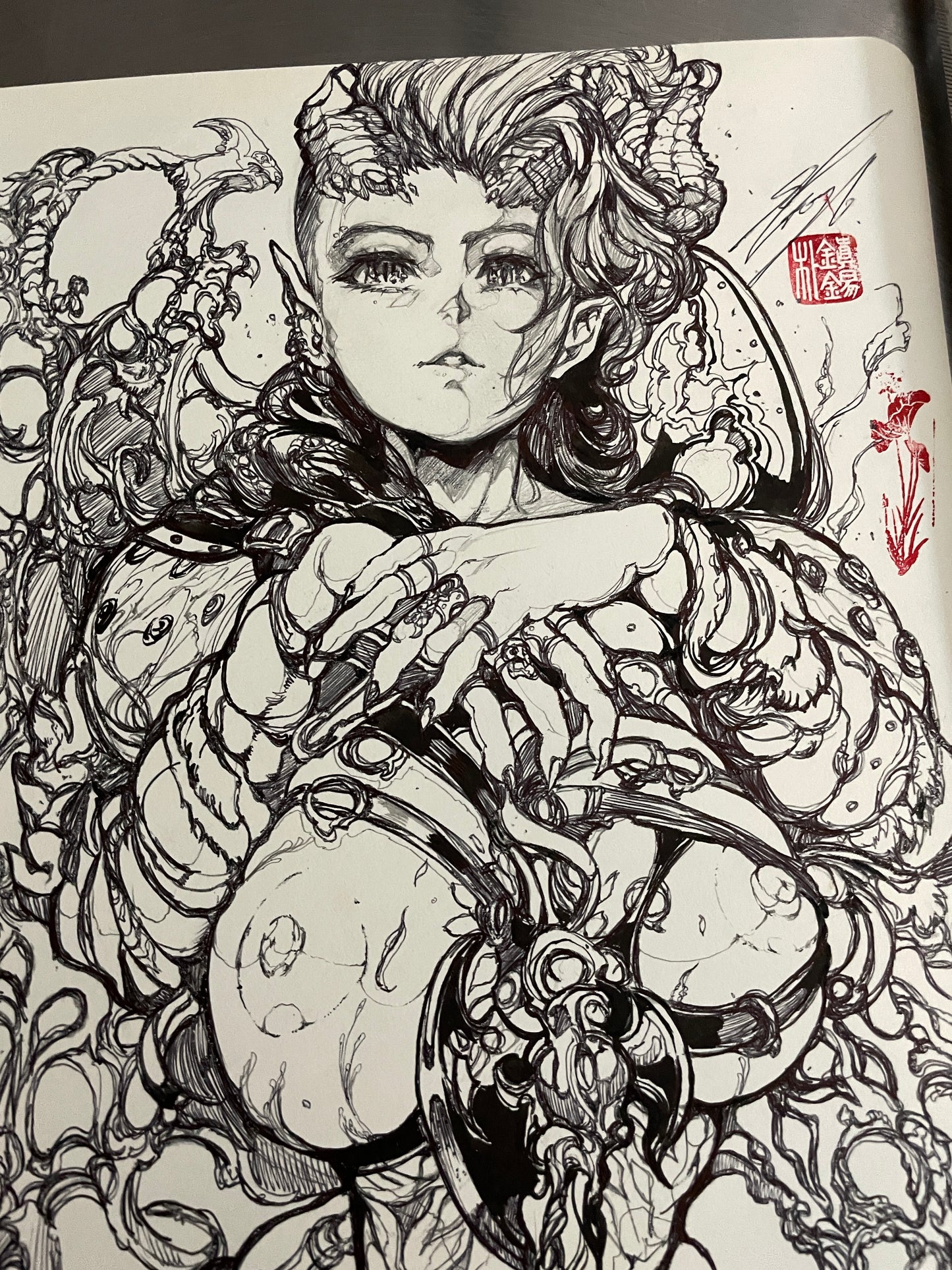 karlach original sketch+ART print set