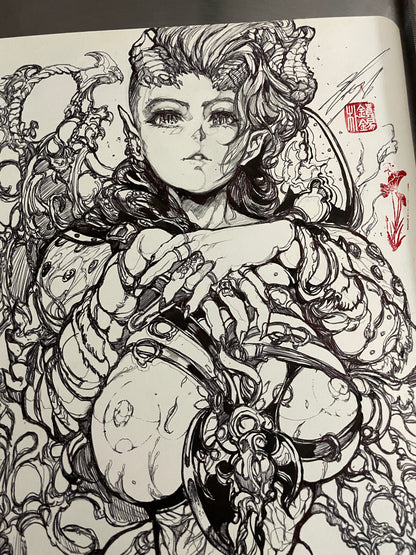 karlach original sketch+ART print set