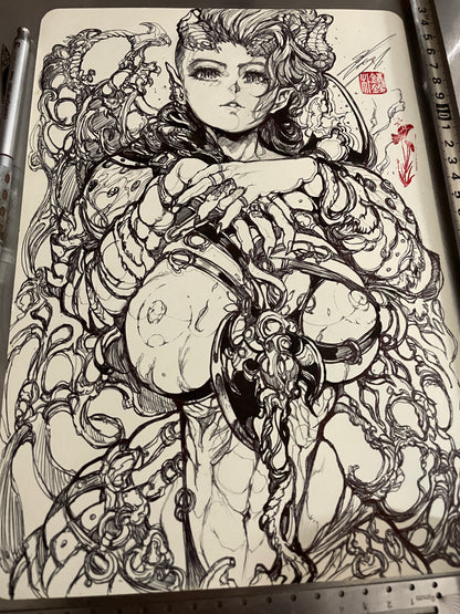 karlach original sketch+ART print set