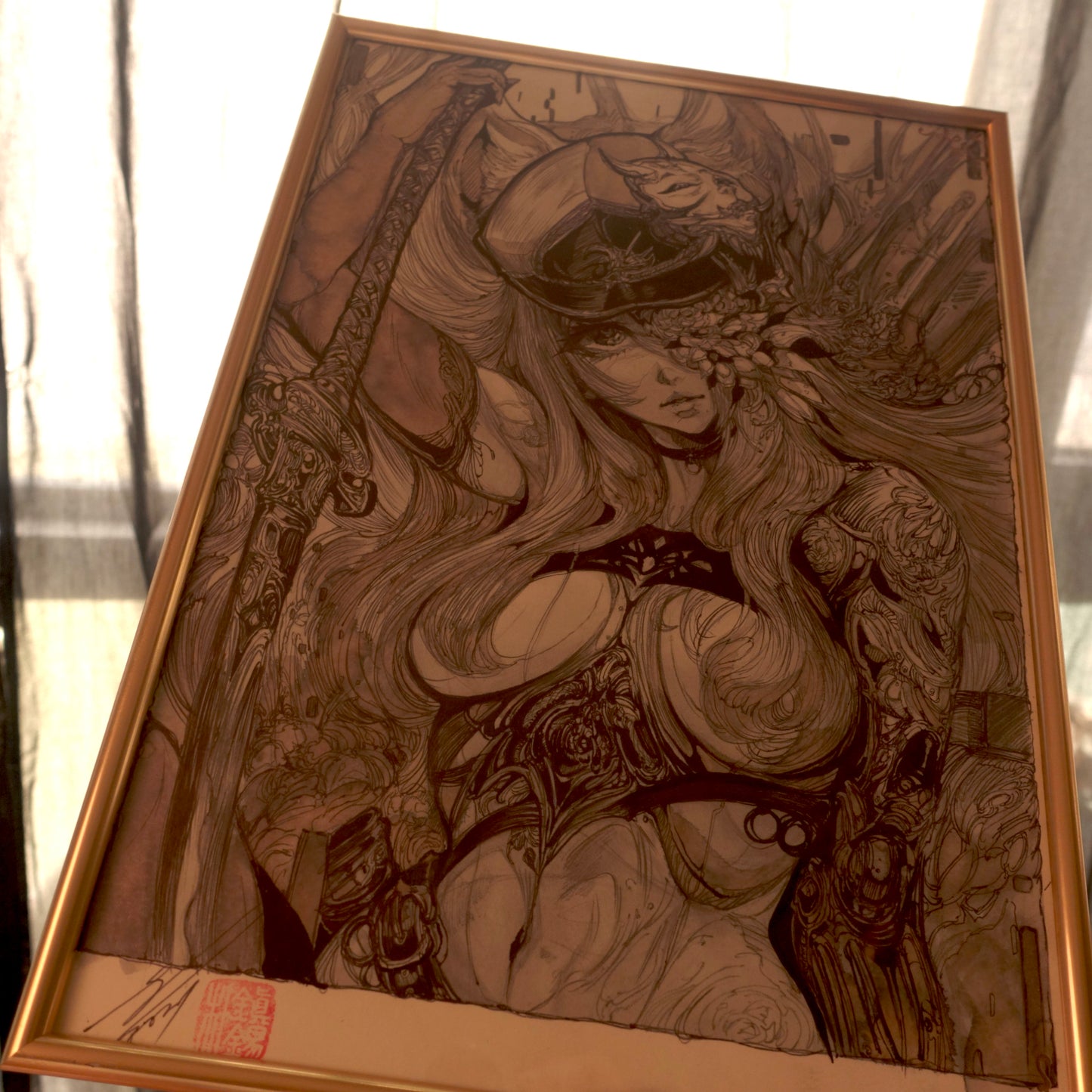 a2death hand skech brush + special edition frame set