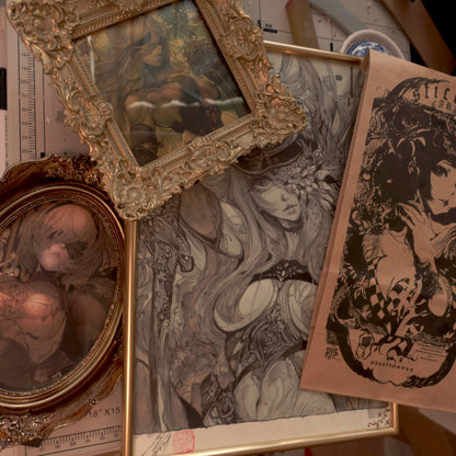a2death hand skech brush + special edition frame set