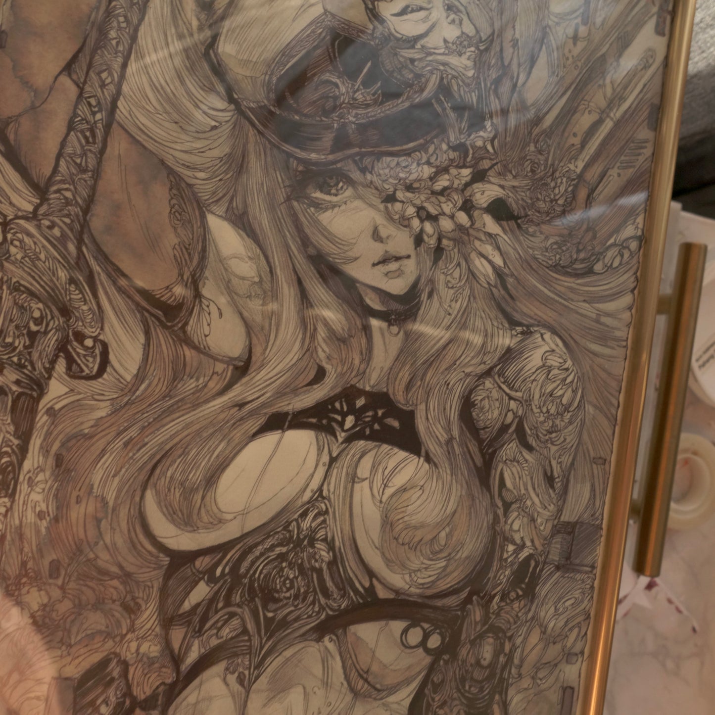 a2death hand skech brush + special edition frame set